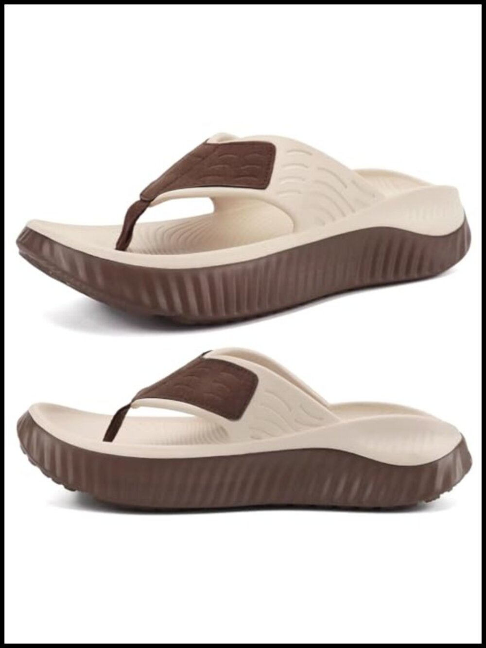 Recovery Flip Flops For Women With Arch Support, Cushioned Eva Thong Sandals
